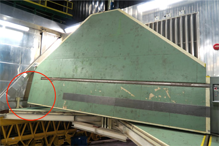 稼働しなくなったミラーハッチ