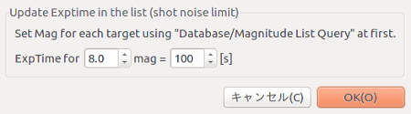 Set Default Parameters to the list