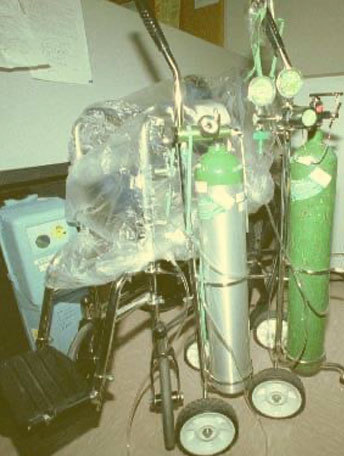 Oxygen tanks at Subaru Telescope
