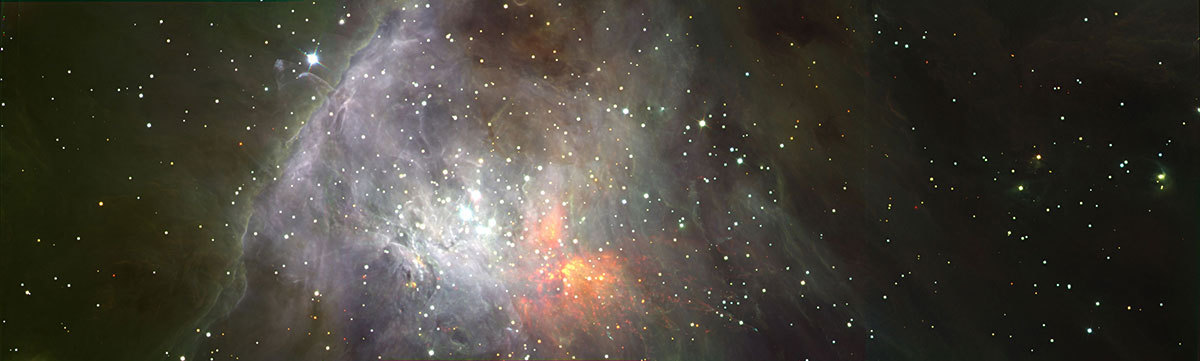 オリオン星雲の赤外線画像
