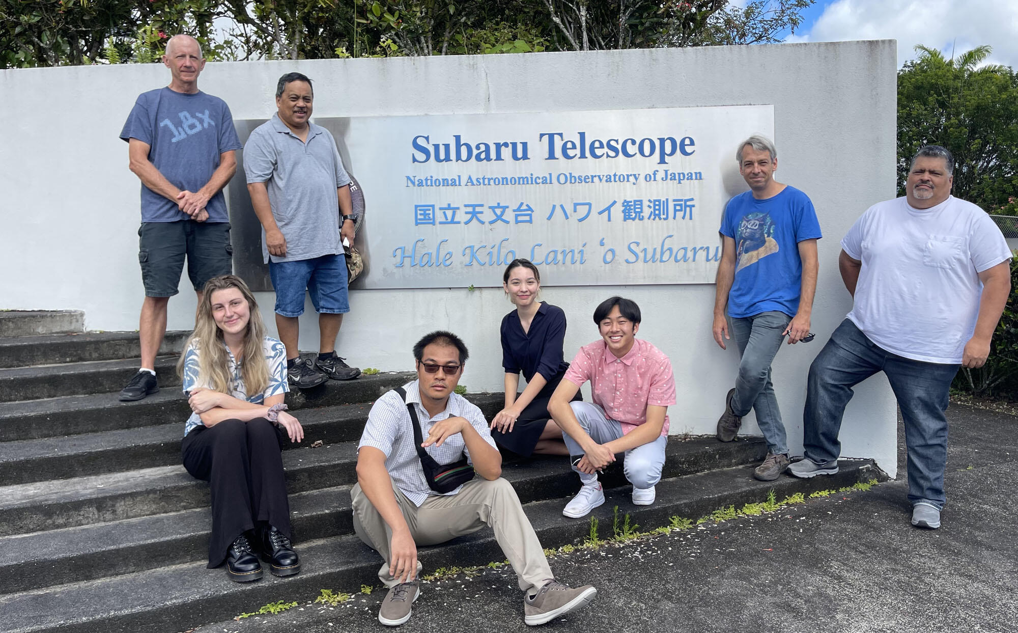 ハワイ観測所で4名の大学生がアカマイ・インターンシップを経験 図